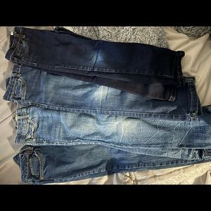 5pcs jeans size 6-7 big boy